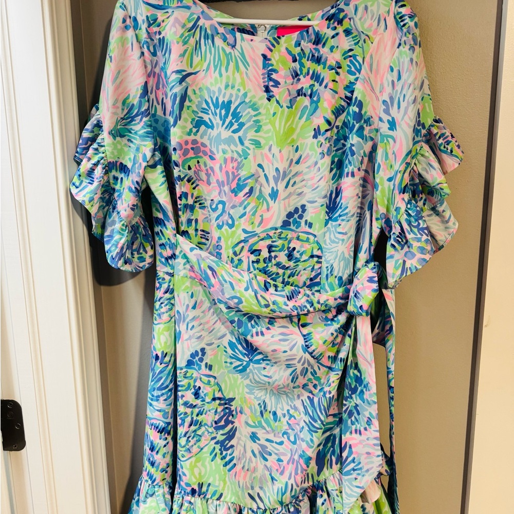 EUC Lilly Pulitzer Wrap Dress Size 16